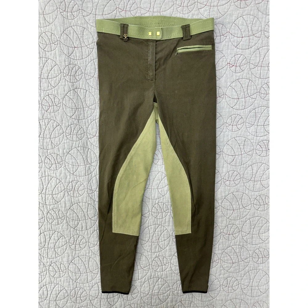 Golden Dress Riding Breeches‎ Olive Green Full Seat Schoeller / Women's 28R